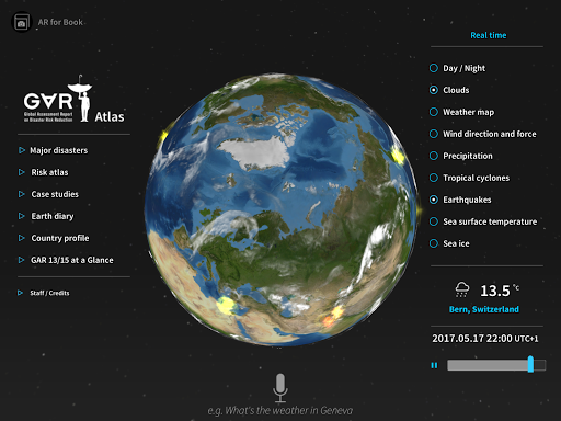 Android application GAR for Tangible Earth 2017 screenshort