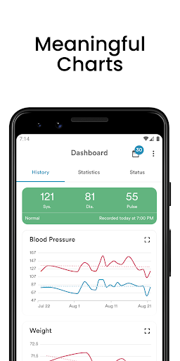 AVAX Blood Pressure Diary screenshot for Android