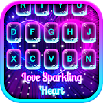 Cover Image of Herunterladen Love Sparkling Heart Keyboard  APK