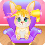 Cover Image of ดาวน์โหลด Cute Bunny Caring and Dressup 1.1.2 APK