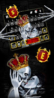 screenshot of Crown Skull Kiss Keyboard Theme