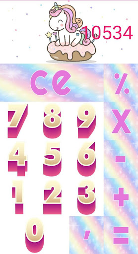 Android application Calculadora Unicornio screenshort