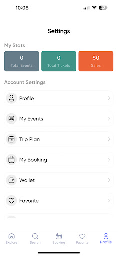 Android application Vegas Events screenshort
