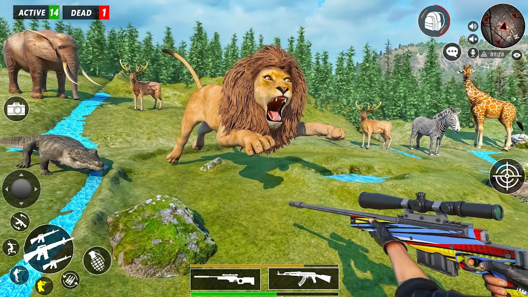 Lion Hunting Games 2023: FPS banner