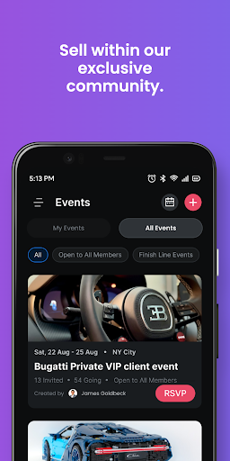 Finish Line Auto Club Screen 3