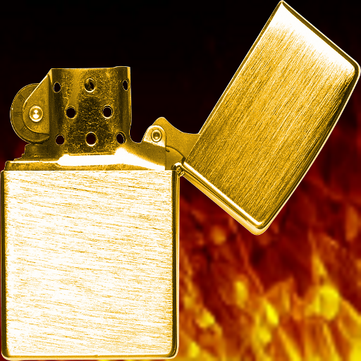 Gold Zippo Lighter logo
