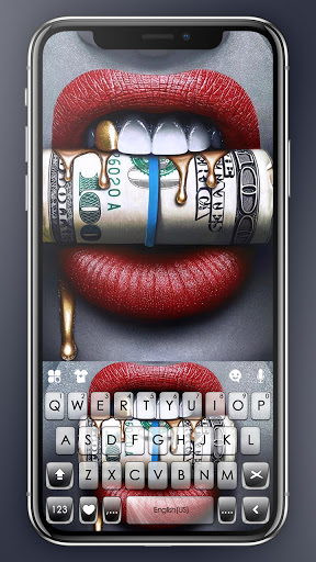 Android application Sexy Lips Dollar Keyboard Back screenshort