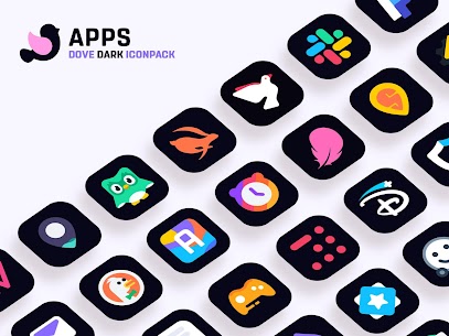 Dove Dark : Icon Pack APK MOD v2.9 5