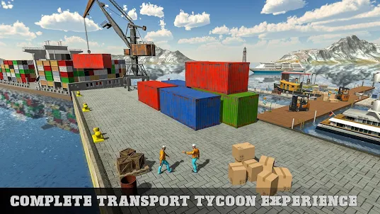 Cargo Transport Truck Driving