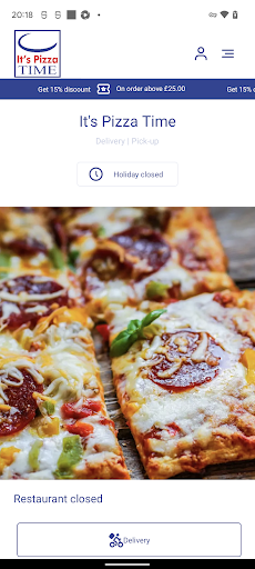 Android application It's Pizza Time screenshort