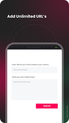 One-Link | Create bio link Screen 2