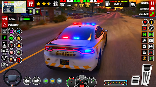 Android application Police Car Driving Game 3d screenshort