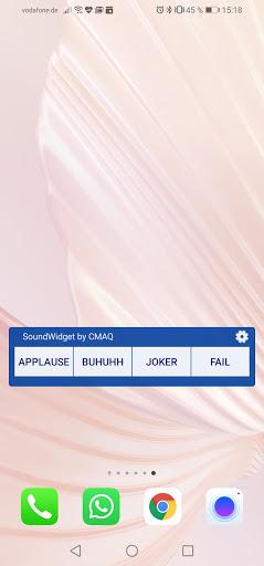 Android application SoundWidget screenshort