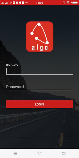 Android application AlgoTrack screenshort
