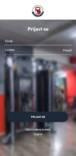 Android application Athletic Fitness Center screenshort