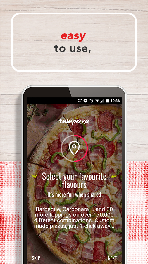 Android application Telepizza Food and pizza delivery screenshort