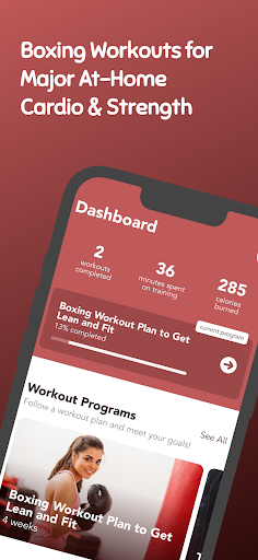 Android application Cardio Boxing screenshort