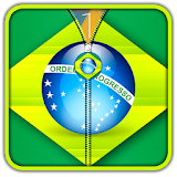 Brazil Flag Zipper UnLock icon