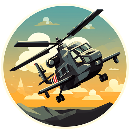 Destructive airstrike shooter logo