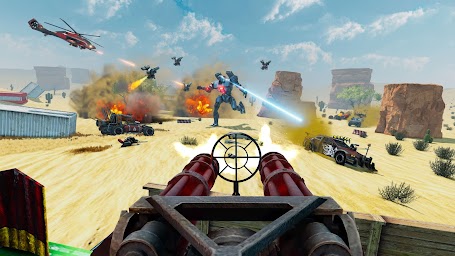 Desert Gunner Machine Gun Game