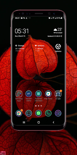 Red Flower Wallpaper Screen 3