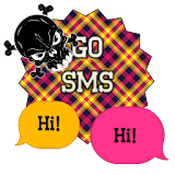 GO SMS - Luv Skulls 5 icon