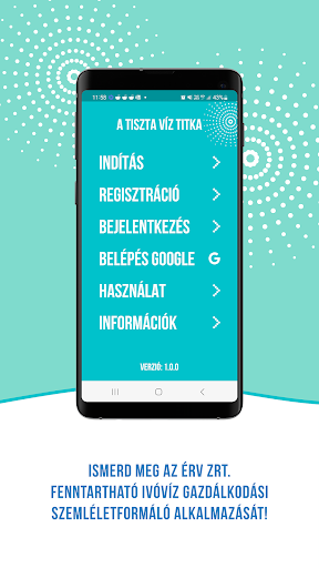 Android application A Tiszta Víz Titka screenshort