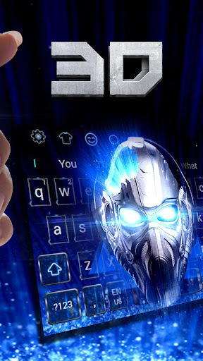 टेक खोपड़ी 3 डी लाइव कीबोर्ड