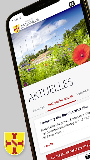 Android application Regio-App Bietigheim screenshort