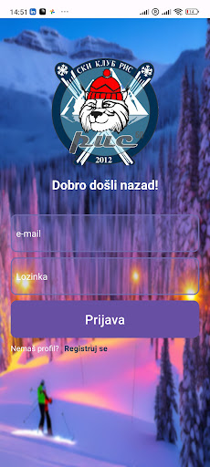 Android application Ski klub RIS screenshort