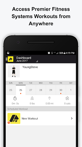 Android application Premier Fitness Systems screenshort
