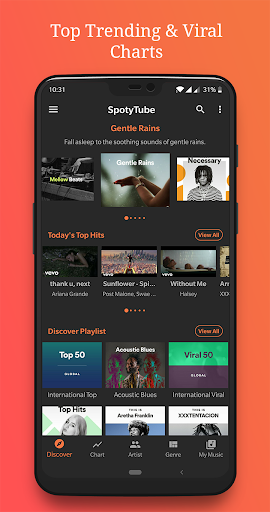 Android application Trending Viral Music Charts screenshort