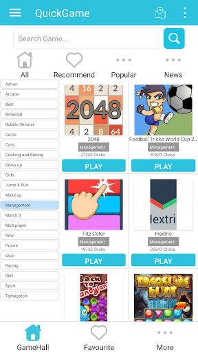 Android application Game Hunter screenshort