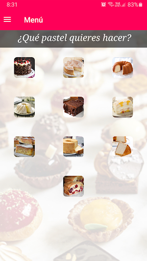Android application Cómo hacer tortas - Recetas screenshort