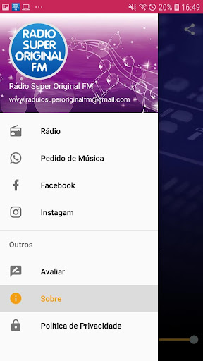 Rádio Super Original FM Screen 2