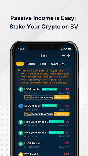 8V - Buy Bitcoin & Crypto Screenshot 4 - AppWisp.com