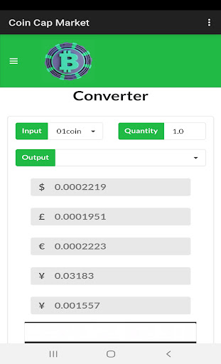 Coin Cap Market Screen 3