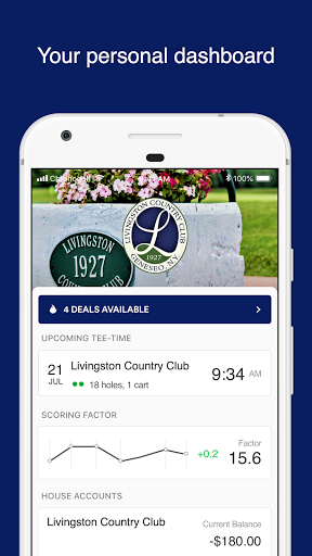Android application Livingston Golf Course screenshort