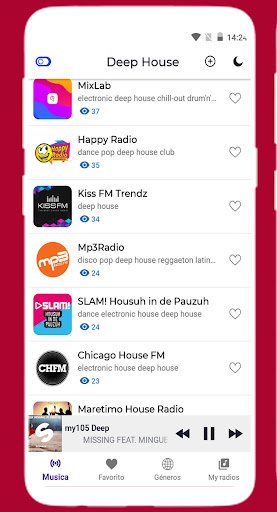 Deep House Radio Online Screen 2