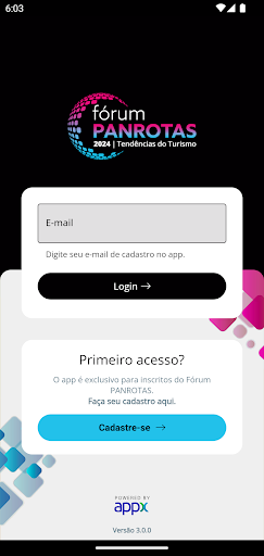 Android application Fórum Panrotas screenshort