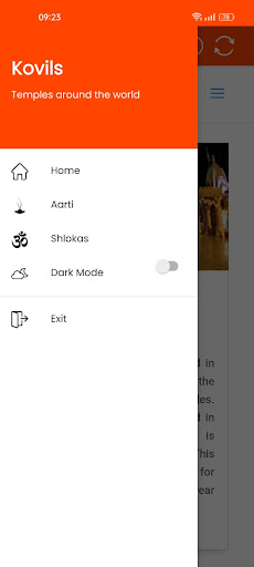 Android application Kovils screenshort