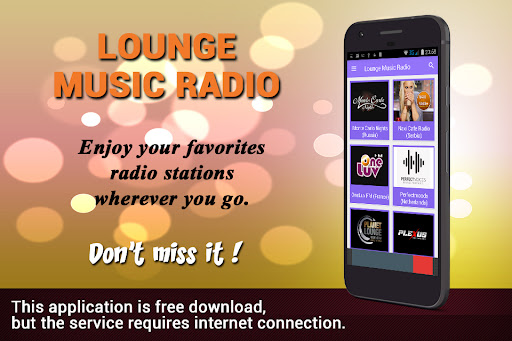 Android application Lounge Music Radio Stations screenshort