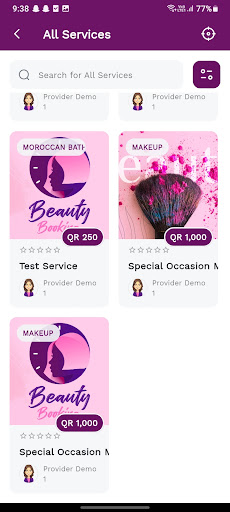 BB App - Beauty Booking Qatar Screen 3