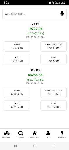 Android application Investment World screenshort