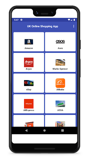 Android application UK Online Shopping App screenshort