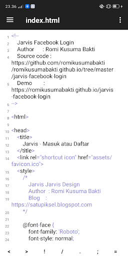Download JARVIS Code Editor Free for Android - JARVIS Code Editor 