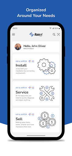 Android application Russell by Rheem screenshort