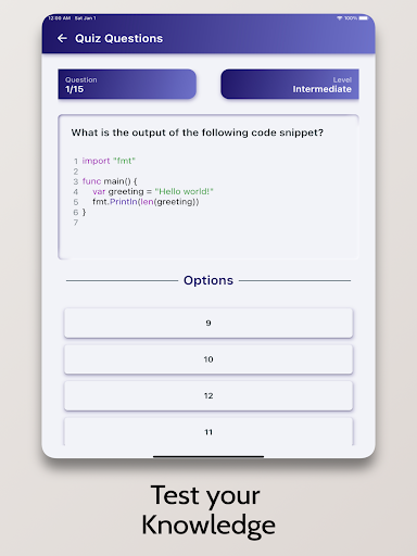 Screenshot of Go Tutorial - Simplified