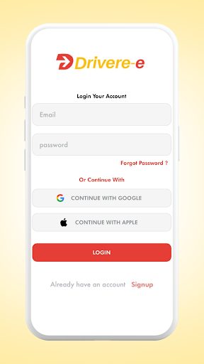Driveree App | Food Delivery Screen 2