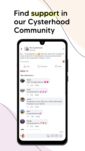 Screenshot of Cysterhood: PCOS Weight Loss